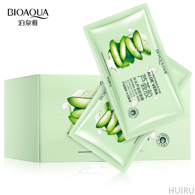[Hàng mới về] Mặt nạ ngủ gel lô hội Bioaqua se khít lỗ chân lông làm sáng da 2ml | BigBuy360 - bigbuy360.vn