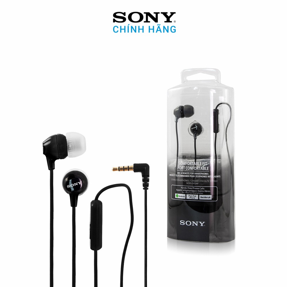 Tai nghe Sony MDR - EX15AP - Hàng chính hãng | Bảo hành 1 năm