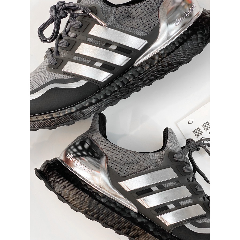 Giày Ultra Boost Metallic Silver nam mới bền êm nhẹ cao cấp