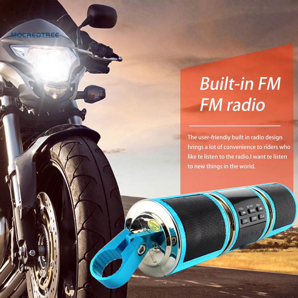 Loa bluetooth đa năng MT487 gắn tay lái xe máy chất lượng