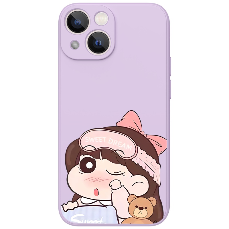 Ốp lưng JURSUE hoạt hình cặp đôi dễ thương đẹp cho iPhone 13 12 11 Pro Max SE 2020 X XR XS 8 7 6S 6 Plus kute Y1997