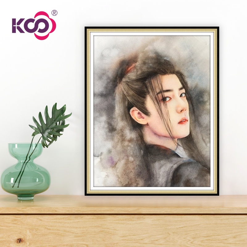 Bộ Tranh Đính Đá Tự Làm Hình Xiao Zhan Và Wang Yibo