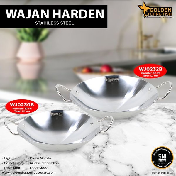 Chảo Chiên Cá Vàng Bằng Thép Không Gỉ Cứng 30cm | BigBuy360 - bigbuy360.vn
