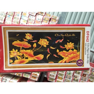 Tranh đính đá cửu ngư quần hội df042
