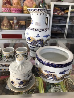 Combo đồ thờ cúng rồng xanh