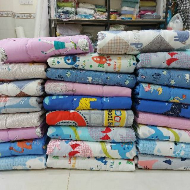 Bộ nệm gối mền bé 1t-6t ( cotton 100%)