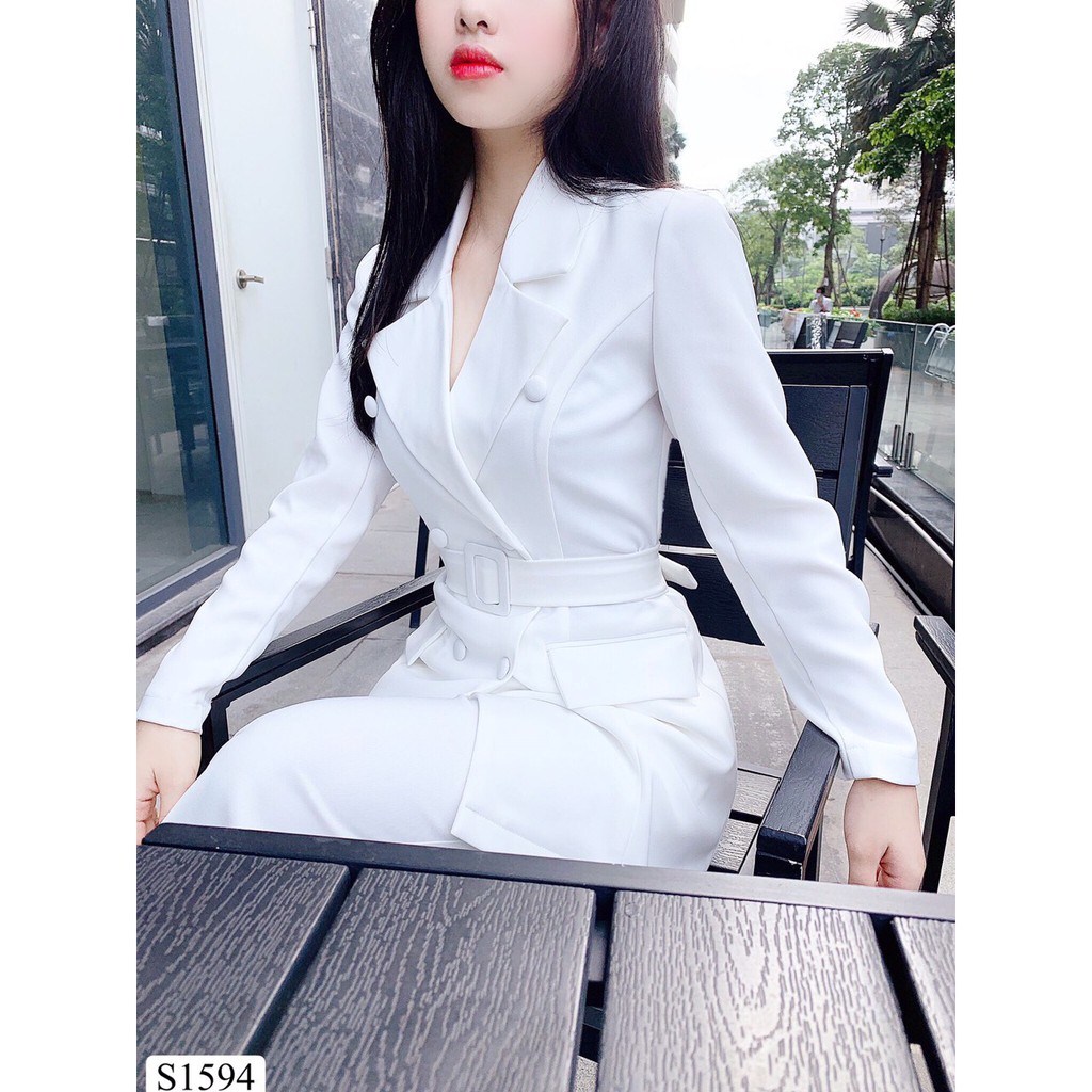 Set Vest trắng kèm đai S1594 - Đẹp Shop DVC - Kèm ảnh thật trải sàn do shop tự chụp | BigBuy360 - bigbuy360.vn