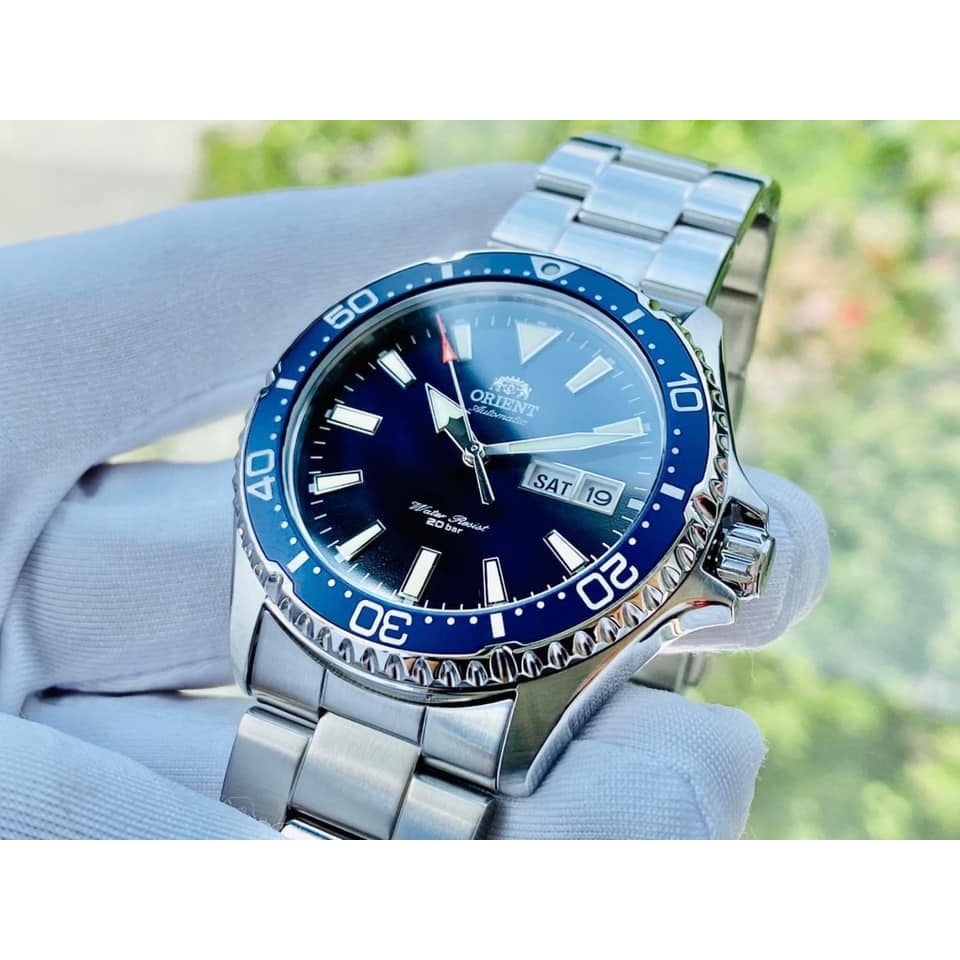 Đồng Hồ Nam ORIENT MAKO III BLUE RA-AA0002L19B Chính Hãng Tặng Dây Da Cao Cấp