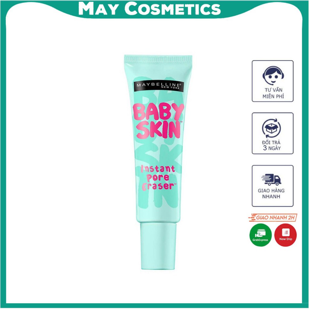 Kem lót mịn da che khuyết điểm Maybelline New York Baby Skin Pore Eraser Primer 22ml giúp làm mịn da, che khuyết điểm