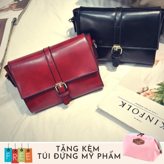 Túi đeo chéo thời trang phong cách Thành Long TLG 208094 3(đen) [SKM] tặng túi đựng mỹ phẩm tiện lợi