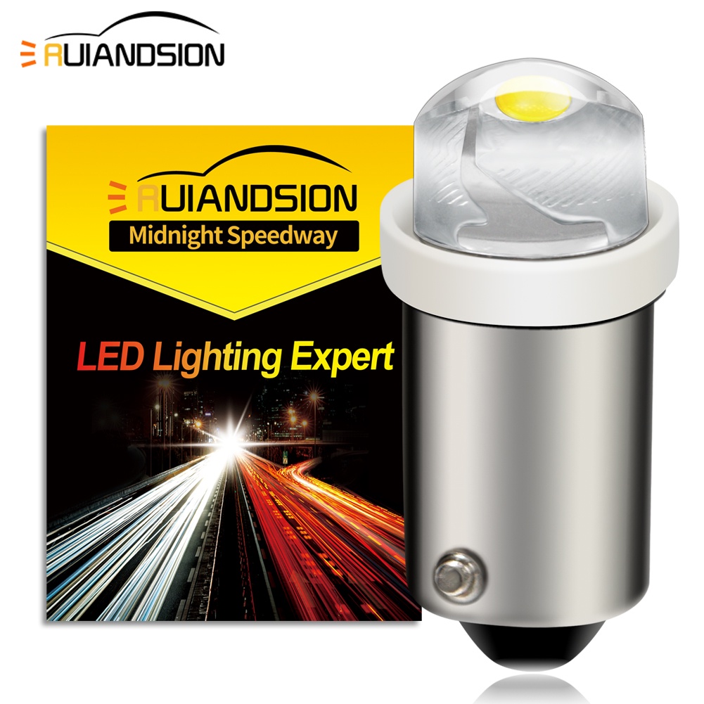 Bóng Đèn LED COB SMD 6V 12V AC / DC BA9S BAX9S H6W BAY9S H21W Ánh Sáng Trắng / Vàng Gắn Biển Số Xe H