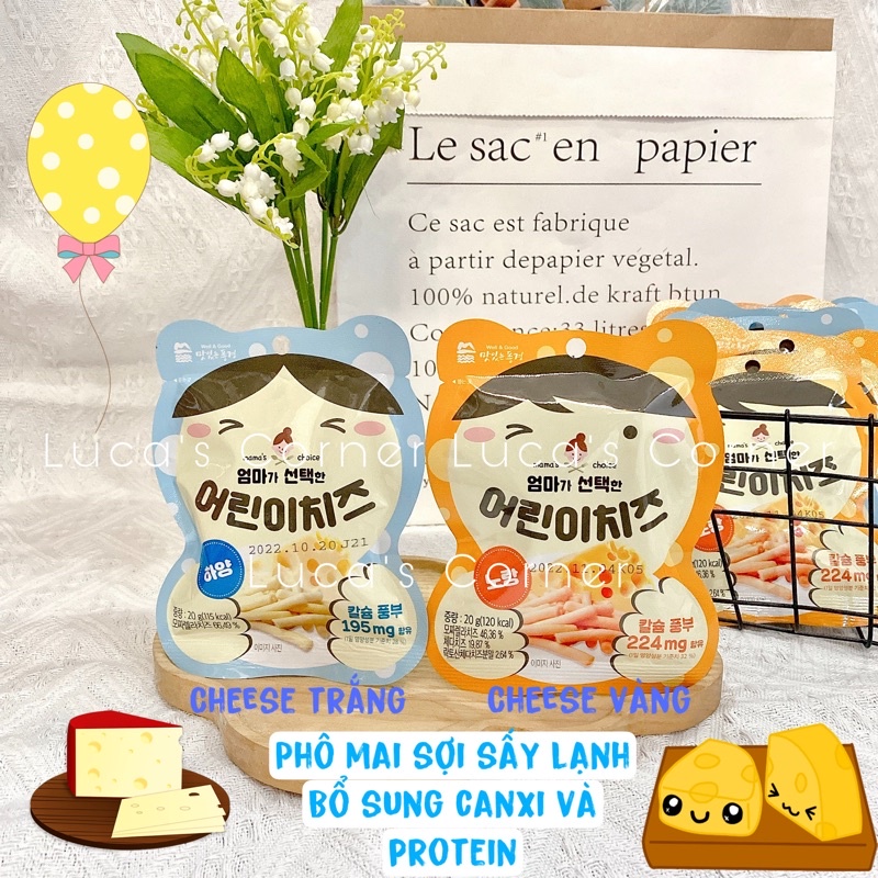 Phô mai sợi sấy lạnh Well & Good Hàn Quốc cho bé ăn dặm