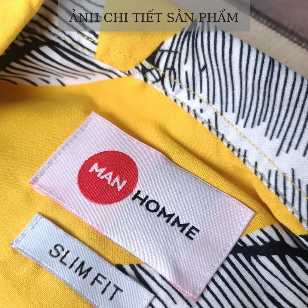 Áo Sơ Mi Cổ Vest Họa Tiết Hawaii, Vintage Cộc Tay- Áo Sơ Mi Họa Tiết Nam Tay Ngắn - Hàng Hiệu - SMHT-MANHOMME | BigBuy360 - bigbuy360.vn