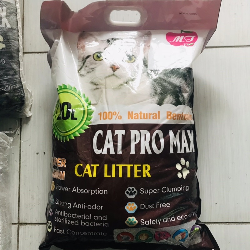 Cát vệ sinh cho mèo Cat Pro max 20 lit khử mùi, siêu vón