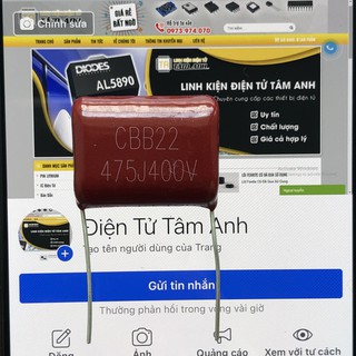 Tụ 475j400v 475/400v , 475k400v hàng chính hãng mới chất lượng cao