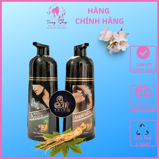 Dầu gội phủ bạc sin hair - dầu gội nhuộm tóc phủ bạc đen, nâu tóc chiết xuất nhân sâm nhật bản 500ml