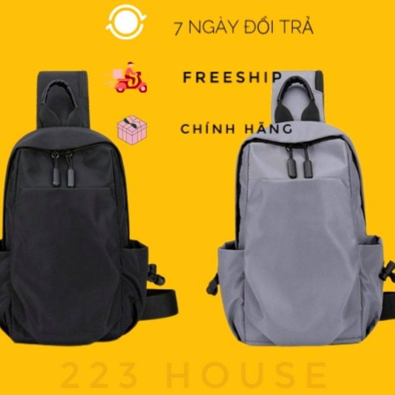 hot 2022 túi đeo chéo nam balo nam 223house đeo vai một quai chống nước chống rạch ngăn to đựng vừa ipad nhiều ngăn