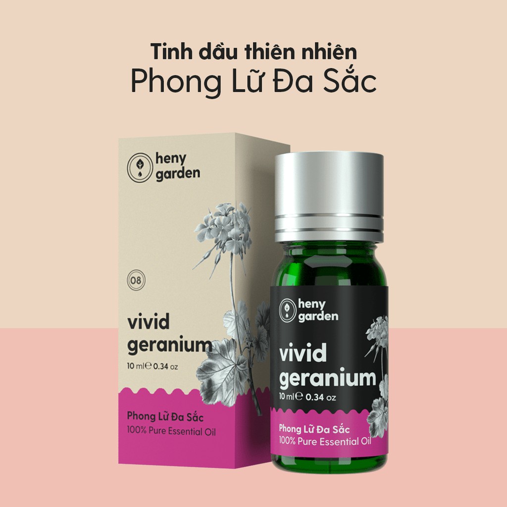 Tinh Dầu Phong Lữ (Hoa The Mát) Organic Thiên Nhiên Nguyên Chất Đậm Đặc Xông Thơm Phòng, Làm Nến Thơm HENY GARDEN