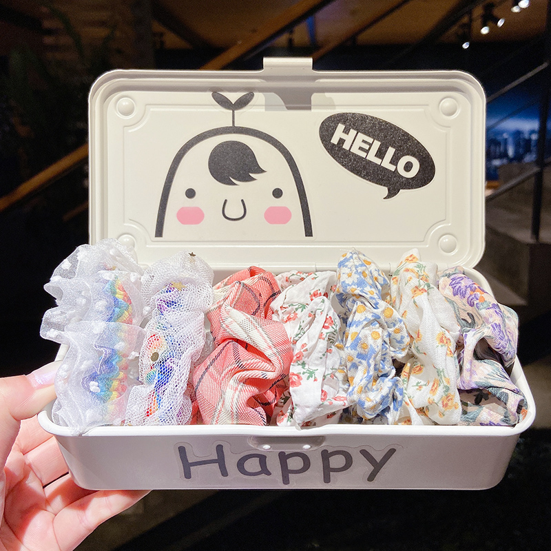 Băng Đô Co Giãn In Họa Tiết Dễ Thương Phong Cách Hàn Quốc Thời Trang Cho Nữ 7