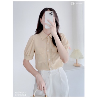 Áo sơ mi cách điệu tay bèo