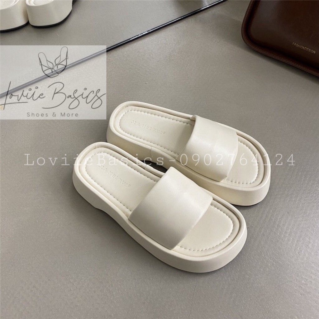 DÉP NỮ ĐẾ XUỒNG LOVIIE BASICS - DÉP THỜI TRANG PHONG CÁCH HIỆN ĐẠI ĐẾ BẰNG ĐƠN GIẢN D220786