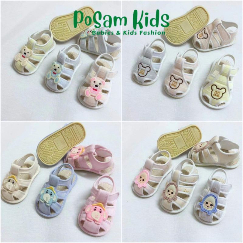 Giày dép tập đi đế cao su kếp chống trơn trượt, bền đẹp cho bé, full hộp xịn xò - PoSam Kids