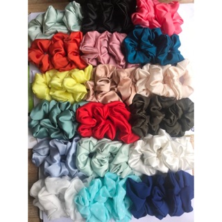 Sỉ 5 cái dây buộc tóc scrunchies bản to nhiều mẫu hàng chuẩn đẹp
