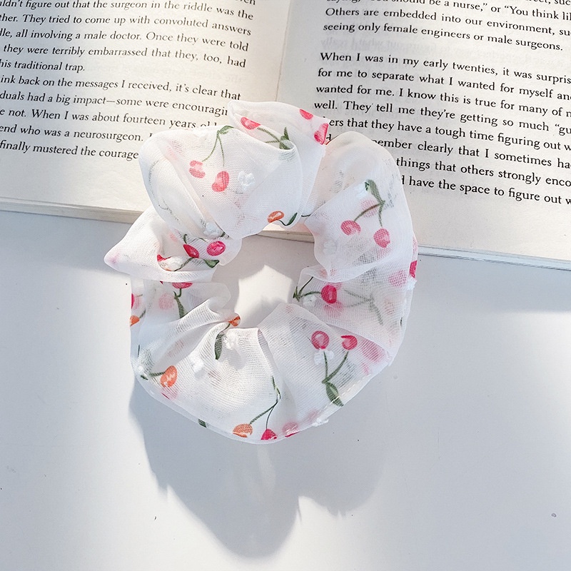 Dây cột thun buộc tóc scrunchies nhiều màu sắc nữ tính phong cách Hàn Quốc