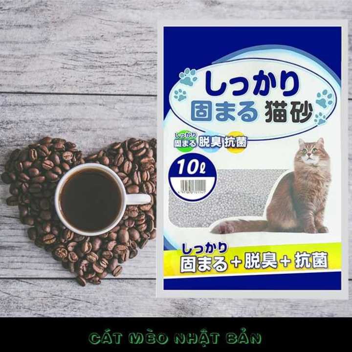 Cát Vệ Sinh Cho Mèo Nhật Bản GAGETTE CAT hương CAFE (bán chạy) - bao 10 Lít - cát mèo giúp nhà cửa thơm tho suốt ngày