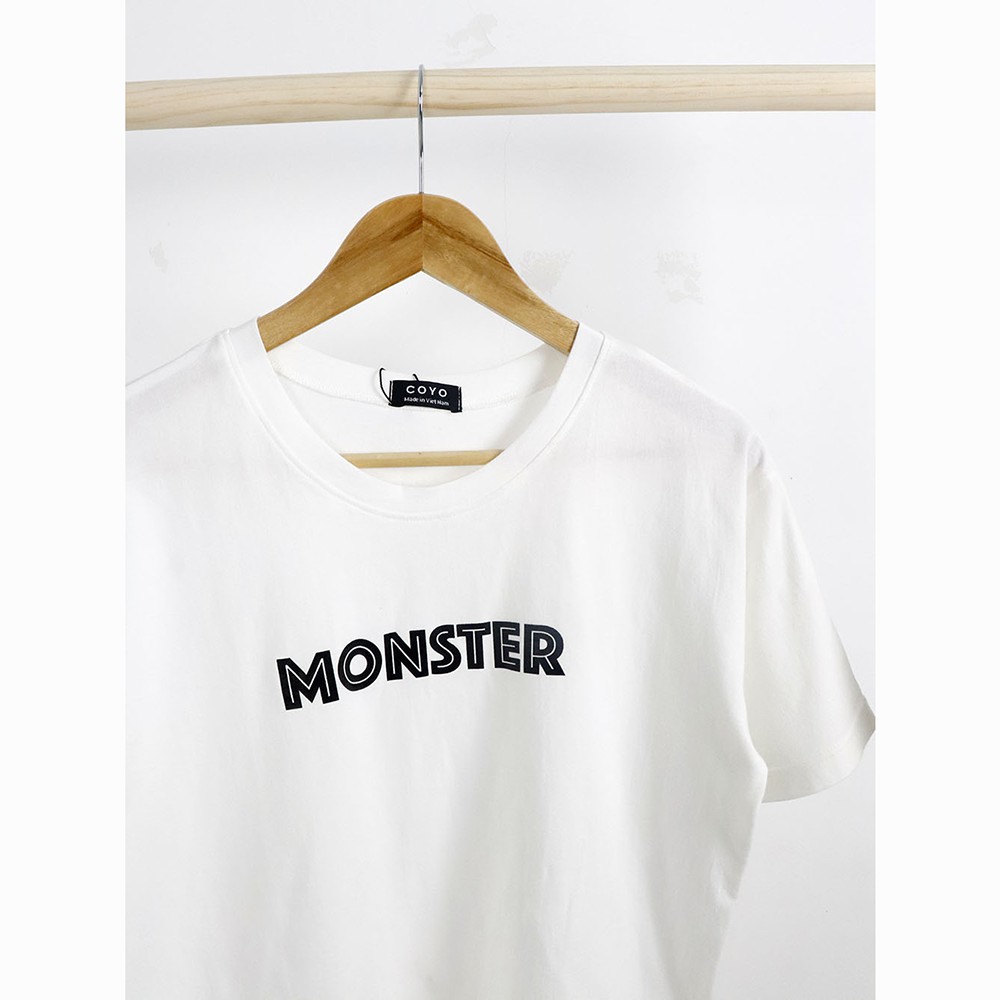 Áo thun tay lỡ MONSTER Unisex form rộng CY001