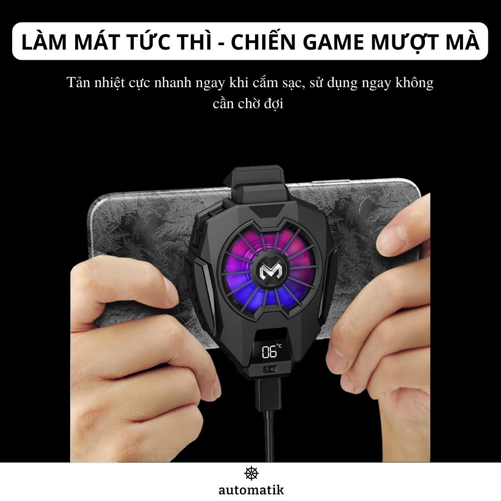 Quạt Tản Nhiệt Điện Thoại Sò Lạnh Làm Mát Memo Gaming LED DL01, DL05, DL07 - Automatik