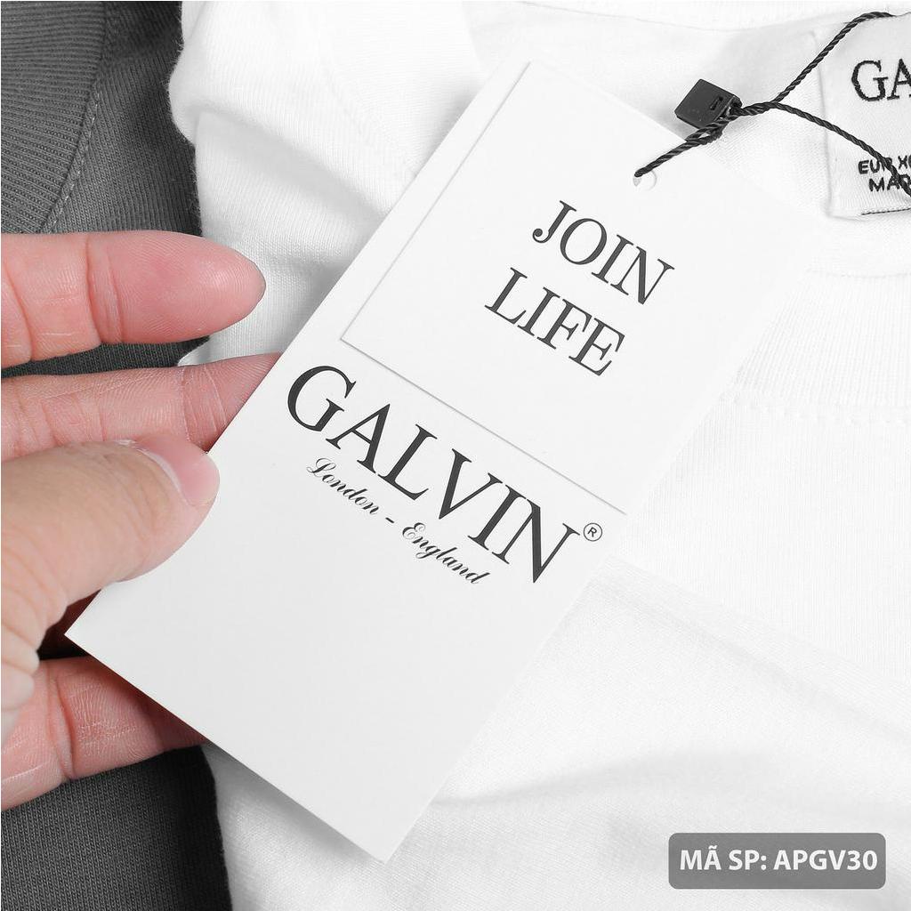 Áo thun nam cổ tròn cao cấp GALVIN vải Cotton chuẩn form, trẻ trung, năng động ap01