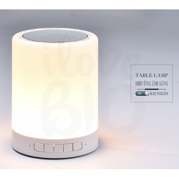 Loa Bluetooth Tích Hợp Đèn LED Cực Đẹp – Loa Bluetooth Đổi Màu Kiêm Đèn Ngủ, Âm Thanh Vòm, Bass Siêu Trầm – BIO97