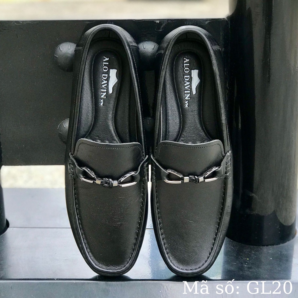 Giày lười nam Alo Davin Da Bò Cao Cấp GL20