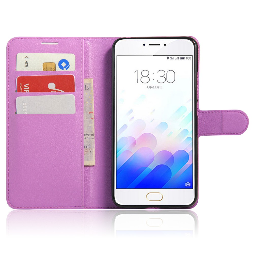 Bao Da Điện Thoại Dạng Ví Nắp Lật Nam Châm Làm Giá Đỡ Phong Cách Vintage Cho Meizu M3 Note Meilan Note 3