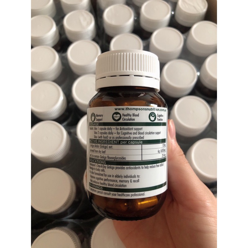 Viên uống bổ não Thompson Ginkgo 6000 One A Day