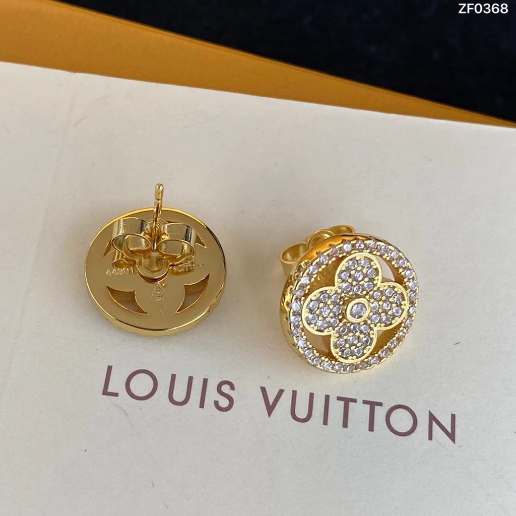 Đôi Bông Tai Hình Hoa Tròn Phong Cách Cổ Điển Mẫu Mới 2022