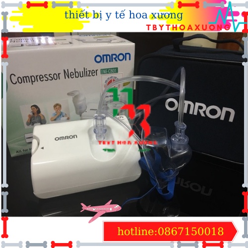 [Hàng Chính Hãng] Máy Xông Khí Dung Omron NE-C801 Bảo Hành 24 Tháng
