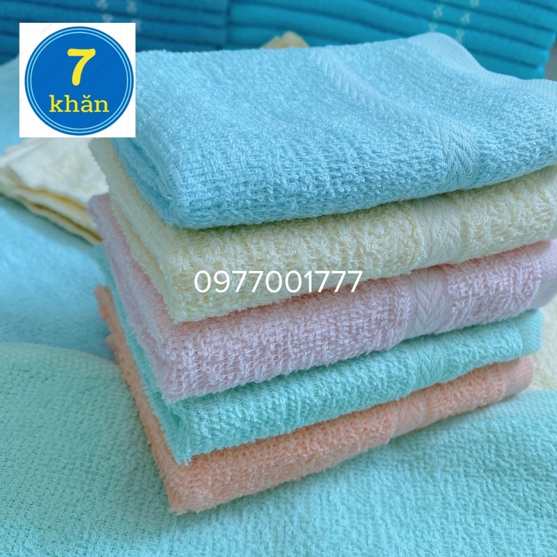 Khăn mặt Hải Cẩu Phong Phú 100% cotton Mẫu mới Tông Pastel nhẹ nhàng - 28x42cm