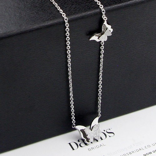 Dây Chuyền Bướm Cát Titan Ko Đen TT 3097