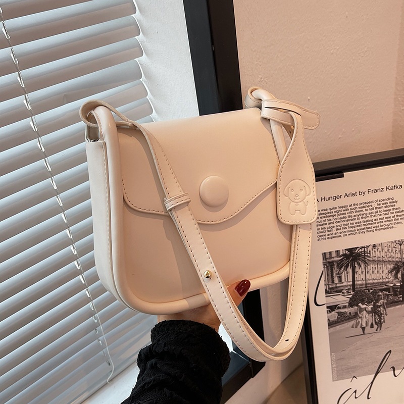 Túi đeo chéo IELGY hình vuông nhỏ màu trơn tùy chỉnh phong cách Hàn Quốc cổ điển thời trang dành cho nữ