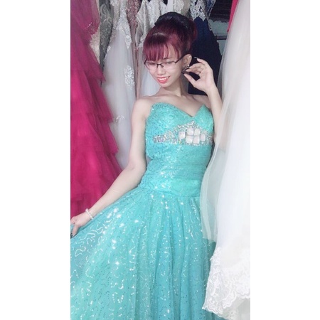 Dạ hội công chúa kim sa size M eo70