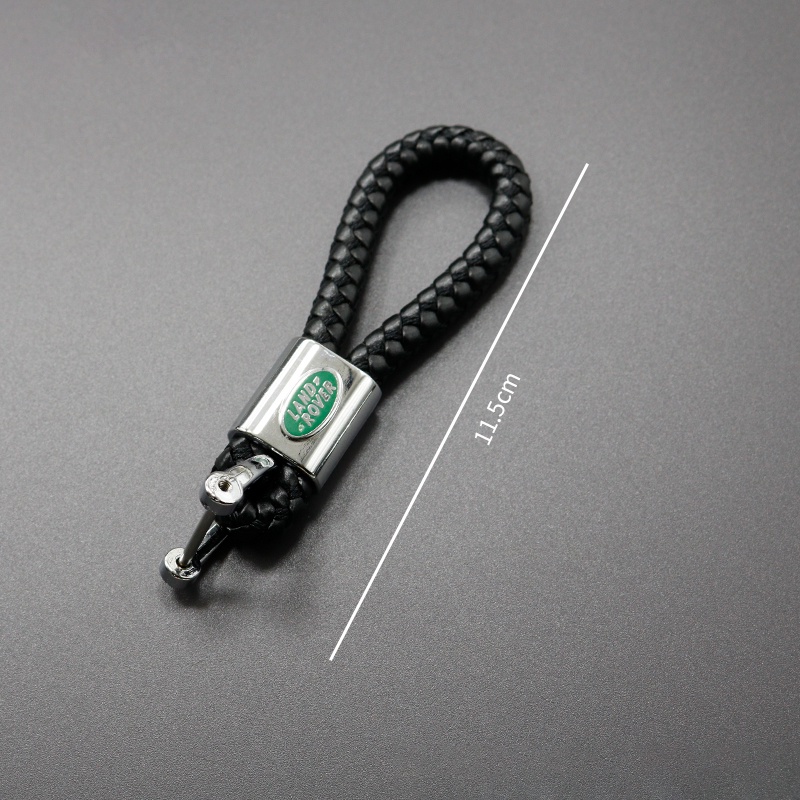 Móc Khóa Dây Da Bện Nhiều Logo Cho Land Rover Range Rover Evoque Velar Freelander Defender Discovery