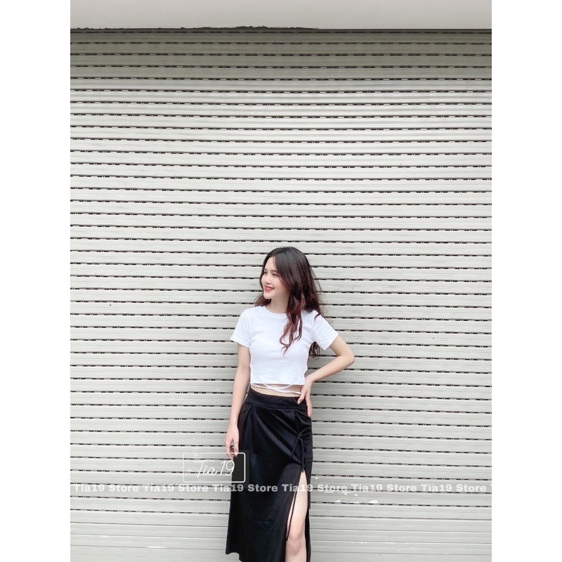 Chân váy buộc dây đen SP000083  ( ẢNH THẬT) | BigBuy360 - bigbuy360.vn