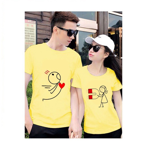 Áo cặp đôi nam nữ cotton thoải mái dễ chịu đi chơi dạo phố