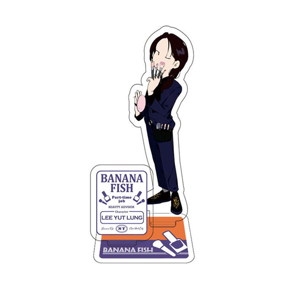 Giá đỡ mô hình nhân vật anime BANANA FISH bằng acrylic màu trong suốt 10cm trang trí bàn làm việc