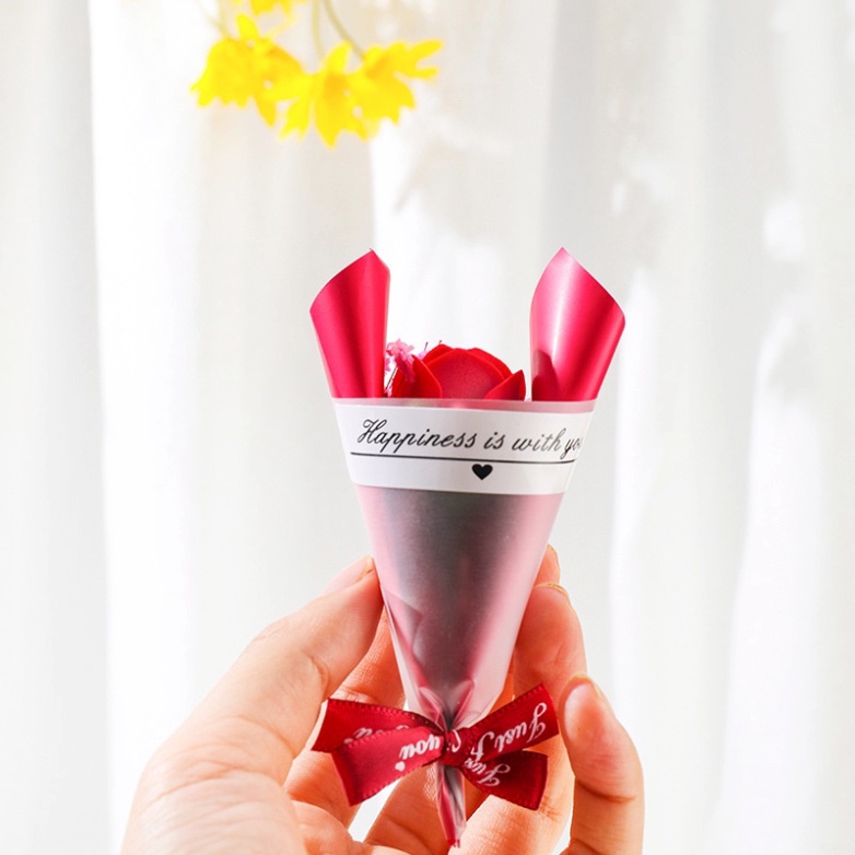 Đồ trang trí bánh sinh nhật  Bó hoa hồng mini trang trí bánh