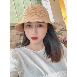 Mũ ajuma nữ bằng sợi thô