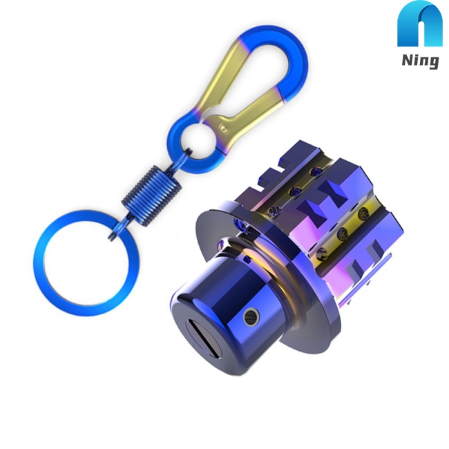 Bộ móc chìa khóa bằng titan cao cấp kèm phụ kiện chuyên dụng