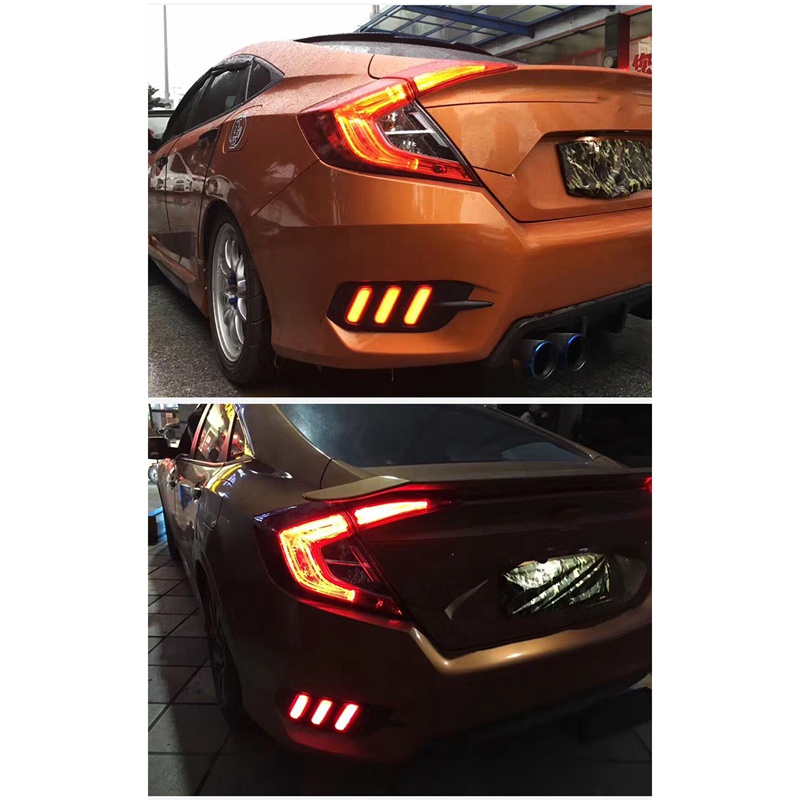 Đèn LED DRL Gắn Cản Sau Xe Hơi Honda Civic 10Th Gen 2016-2019